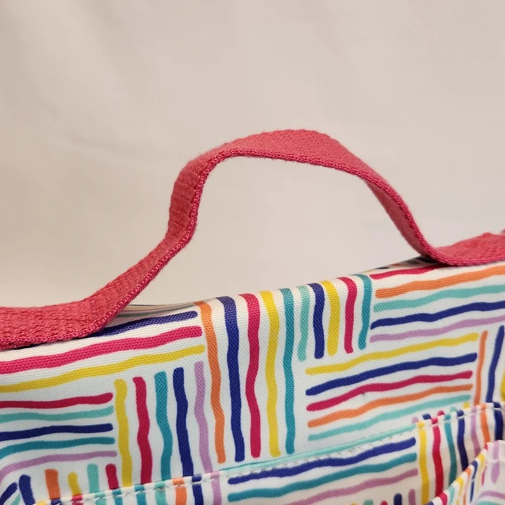 Kipling Kichirou Insulated Crossbody With Handle Lunch Bag Multicolor Stripes‎